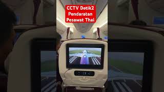 Rekaman CCTV Pendaratan Pesawat Thai