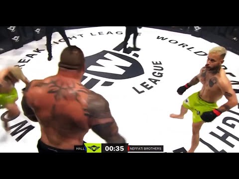 2 vs 1 fight in MMA. 130 kg vs 2x 65 kg! No mercy!