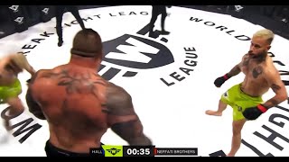 2 vs 1 fight in MMA. 130 kg vs 2x 65 kg! No mercy!