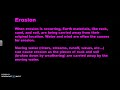 Weathering, Erosion, and Deposition Concepts