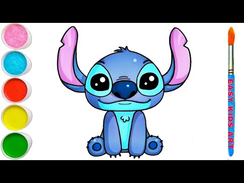 How To Draw Stitch From Lilo And Stitch | How To Draw a Pencil Drawing and Coloring