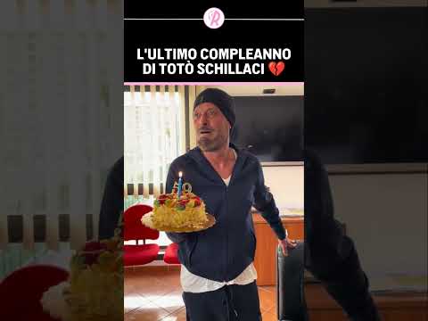 TOTÒ SCHILLACI festeggiava così il suo ULTIMO COMPLEANNO 🥹💔