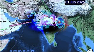 Southwest Monsoon Onset Northeast South India Next 25 Days Weather System Map 2026 June . 