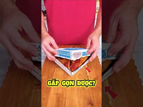 Cách Gấp Gọn Hộp Pizza Đỉnh Của Chóp #food