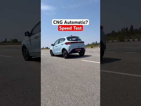 0 to 100 kmph Speed Test with Tata Tiago CNG Automatic #manishbhardwaj #tatatiagoreview #shorts