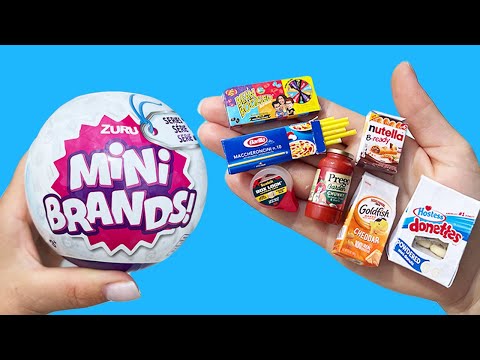 Unboxing mini brands and How to make Diy miniature crafts