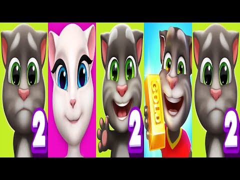 My Talking Tom2 vs Talking Tom Gold run vs My Talking Angela ios Andriod Gameplay 2025 |Tom2 Ep4229