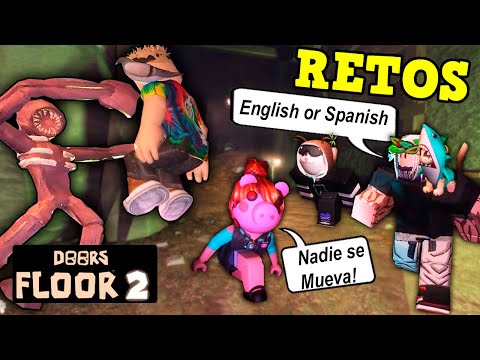 RETOS en The Doors FLOOR 2 Roblox: English or Spanish? 😲 Momentos Divertidos 🤣