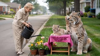 Injured Mama Bobcat Brought Her Dying Cub To This Old Woman, Then She Did Something Unbelievable!