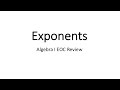 Exponents and Exponential Growth Concepts