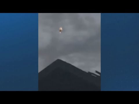 ‘My heart was pounding’: Mass. woman captures video of mysterious object falling from sky