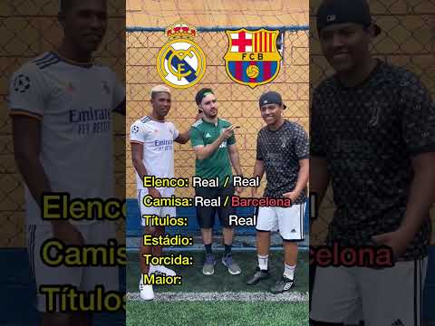 Real Madrid x Barcelona! Que é maior?😳 Curiosidades da bola #realmadrid #barcelona