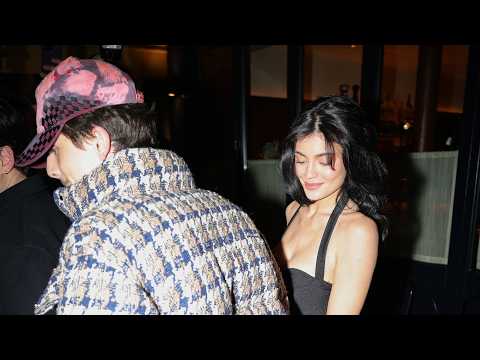 Kylie Jenner and Timothée Chalamet in Rare Public Outing at Aux Prés Restaurant in Paris