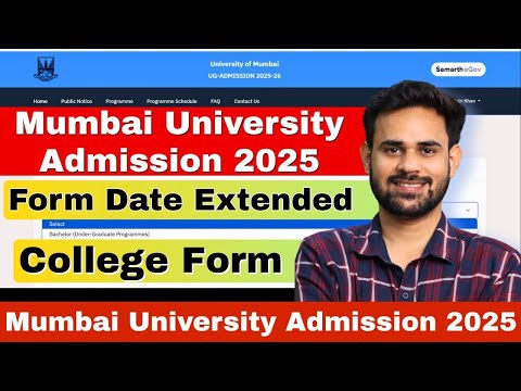 Mumbai University admission 2025 new update