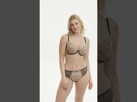 Biustonosz Eteri A332 antracytowy push-up Biustonosz Eteri A332 antracytowy push-up