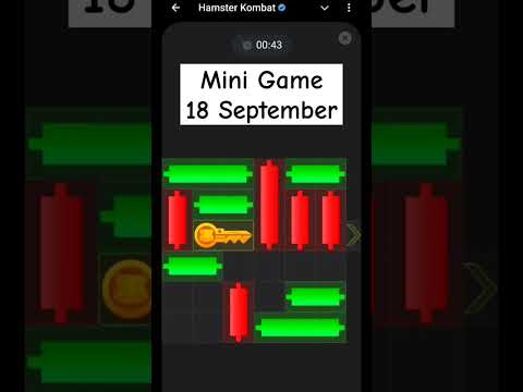 Hamster Kombat Mini Game 18 September | Mini Game 18 September Hamster Game|Hamster Kombat Mini Game