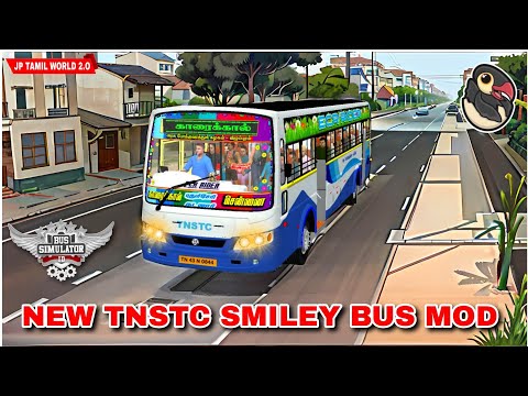 🎀🤩 New TNSTC Smiley Bus mod released for bus simulator Indonesia