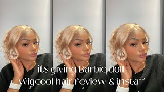 I LOOK LIKE A BARBIE DOLL // 360 ASHBLONDE WIG FT WIGCOOL UNBOX & INSTALL