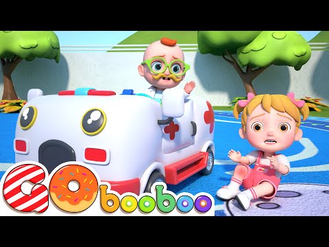 Las Ruedas de la Ambulancia | Canción de la Herida | GoBooBoo  - Canciones y Caricaturas para Niños