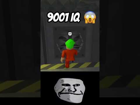 Roblox 9001 IQ Moment (Troll Face Meme) #shorts
