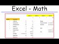 Excel Functions and Formulas