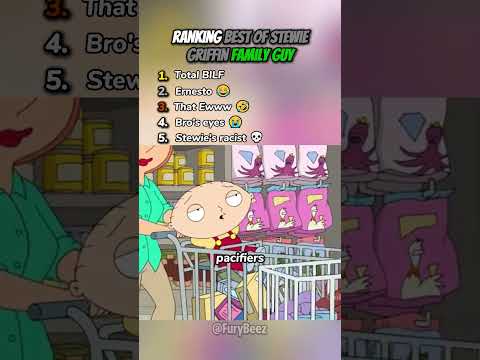 Ranking Best of Stewie Griffin in Family Guy 😭