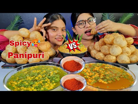 Street Side 100 Panipuri Eating Challenge | Golgappa Eating | Most Spicy Pani Puri Challenge