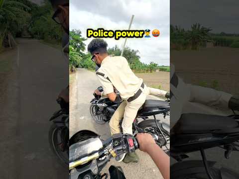 Police power👮‍♂️🤬…#shortsviral #shortvideo #publicreactin #viralvideos #marjelrider #kawasaki10r