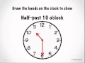 Mastering Time Telling to the Half Hour