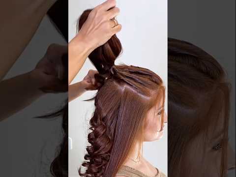 hairstyles 🔥💫🪩 #softglamlook #trendingshorts #diyhairstyle #viralvideo #youtubeshorts #hairstyle