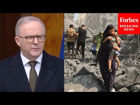 YouTube video thumbnail:  Australian PM Anthony Albanese: War In Gaza 'Has Gone Beyond The World's Worst Fears'