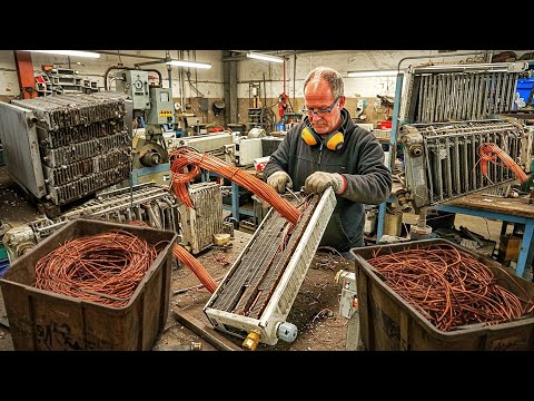 Recycling of Radiator to Produce Copper Wire | Amazing Process |