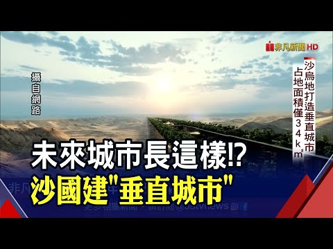 沙烏地阿拉伯將築2道170公里長"鏡面高牆" The Line新城市垂直分層"淨零碳排"｜非凡財經新聞｜20220810 - YouTube