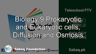 Biology 9 Prokaryotic and Eukaryotic cells, Diffusion and Osmosis