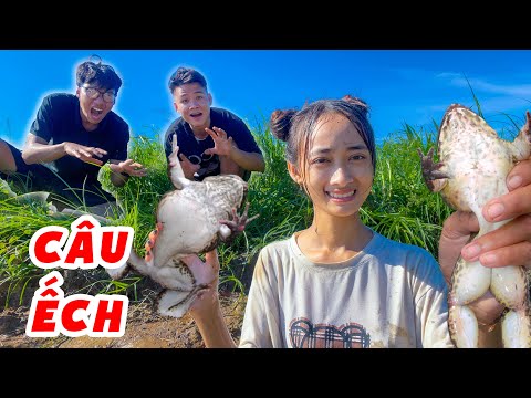 Anh Hai Vlog | Phát Hiện Được Điểm Câu Ếch Thả Là Cắn Thật Kinh Hoàng Cho Bữa Ếch Nướng Tê Lưỡi