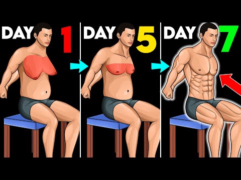 7 Min 7 Day 7 Beginner Chair Exercises For Chest Fat