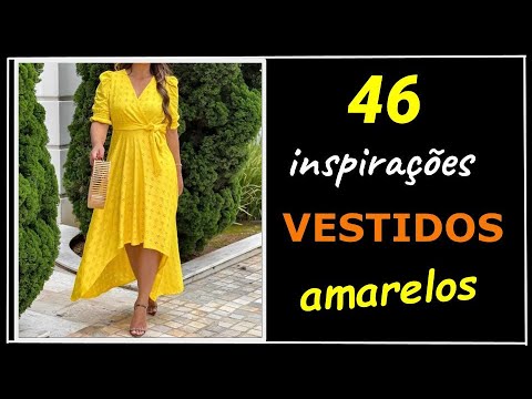 [ Vestidos Amarelos ]  46 Inspirações de Looks que Você Vai Amar | Vestidos Amarelos em Alta ❤