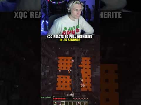 MINECRAFT SPEEDRUN IS CRAZY #shorts #minecraft #xqc