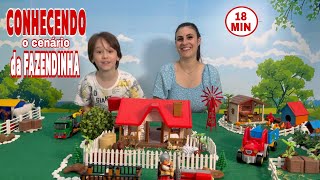 Fazendinha Felipe Canopf - Mostrando novo cenário desafio para ganhar novos animais - toy farm #4k 