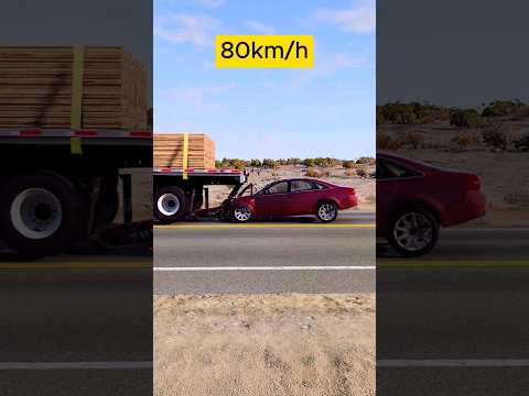 Crash test Audi A6 beamng drive #shorts