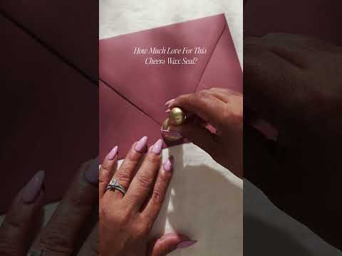 Making A Two-Tone Celebrations Wax Seal #waxsealing #waxsealstamp #craft #crafting