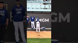 山本由伸投手のWS第2戦登板直前の投球練習‼︎10.26.2024