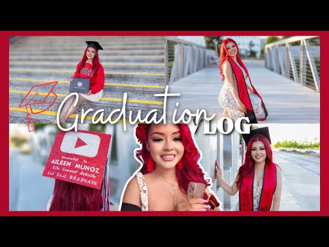 GRADUATED! 🎓 Come Celebrate My Big Day with Me ❤️ (GRWM + Party Vlog!)