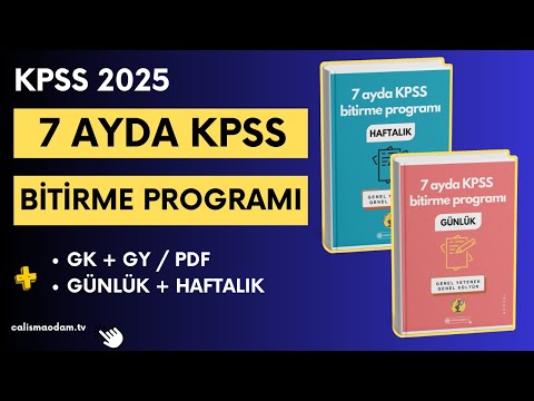 7 Ayda KPSS Bitirme Programı / PDF / 2025 Tayfa