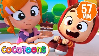Três pequenos gatinhos 😸 e mais música infantil de Lea e Pop em português | Cocotoons Brasil