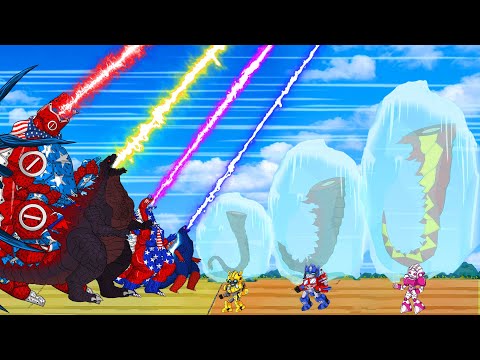 If TEAM GODZILLA vs KONG: SQUID GAME 2 - Story of Transformation | Godzilla & KONG Cartoon Movies