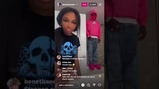 Benet & wooda on live going out to eat , Benet & Tj unfollowed each other 😱☕️⁉️she explain why 😱☕️