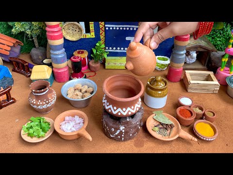 Miniature Cooking Recipe l Soya Chunks Pulao l Meal Maker pualo l Miniature Cooking l