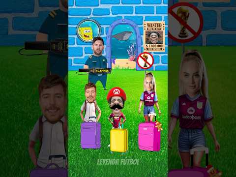 ¿Quién no puede pasar el control de seguridad? 👮 ¡Messi al mando! Mr. Beast Lehmann