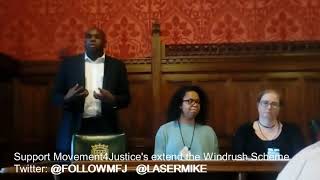 David Lammy Endorses at Movement 4 Justice Extend The Windrush Scheme